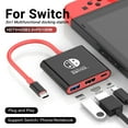 thumbnail image 1 of DOONJIEY Portable Switch TV Dock Station 3 in 1 USB-C Hub with 4K HDTV,USB3.0,PD 100W Ports for Nintendo Switch/OLED Steam Deck Mac Pro, 1 of 16