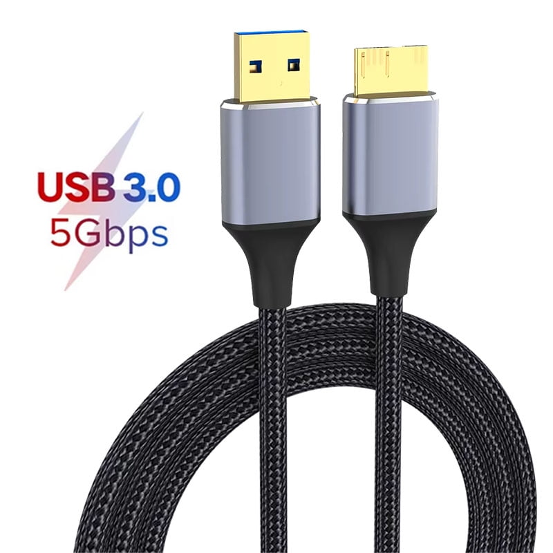 DOONJIEY USB 3.0 Type A to USB3.0 Micro B Data Cable 5Gbps External Hard Drive Cable SSD Sata Cable for Samsung Hard Disk Computer Cable