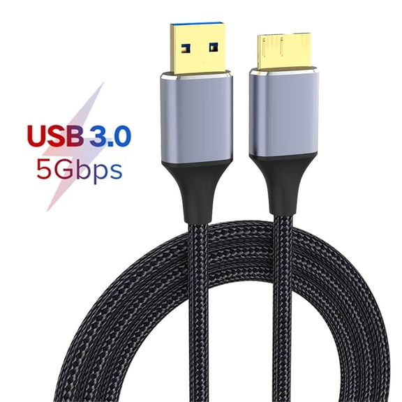 DOONJIEY USB 3.0 Type A to USB3.0 Micro B Data Cable 5Gbps External Hard Drive Cable SSD Sata Cable for Samsung Hard Disk Computer Cable