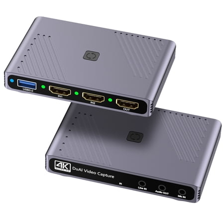 DOONJIEY USB3.0 Viedeo Capture Professional Live Streaming Podcasting Dual HDTV Input for Nintendo Switch PS5 4 Xbox Camera Board capture