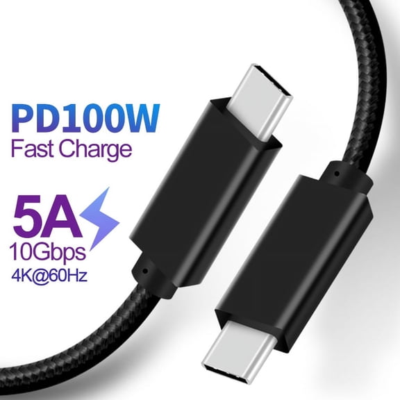 DOONJIEY USB4 Type-C Elbow Cable 40Gbps 8K@60Hz HD Data Cable PD100W 20V/5A Fast Charge Compatible With Thunderbolt 4/3 Cable for Macbook