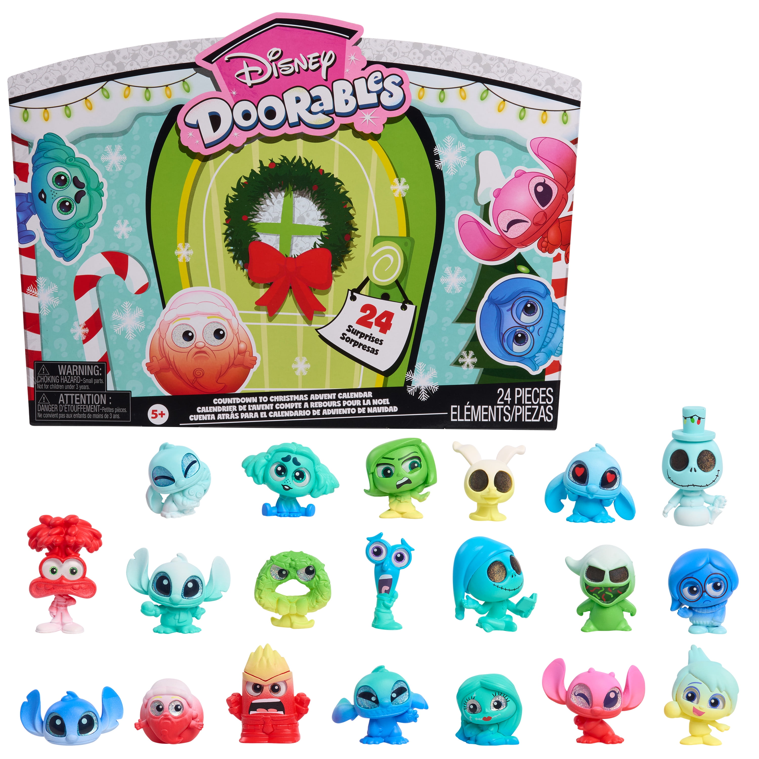 Disney Doorables Advent Calendar, Collectible 1.5 inch Toy, Boys and Girls Ages 5 and up