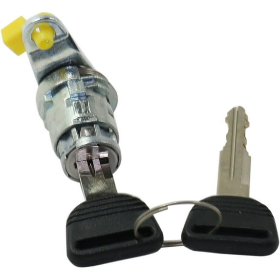 DOOR LOCK CYLINDER Compatible with HONDA CIVIC 96-01 / CR-V 97-01 , Front, LH, Chrome, w/ Keys