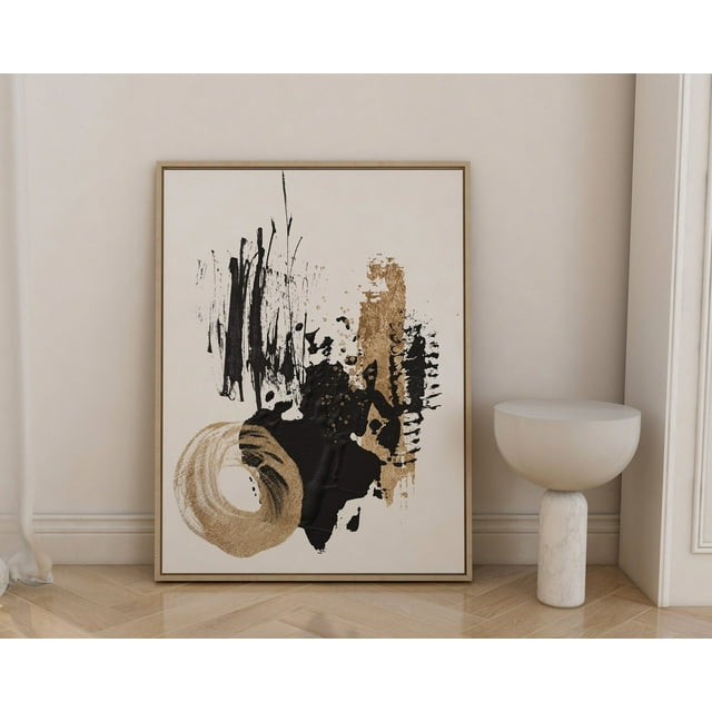 DOPAPRINT Abstract Black And Gold Art, Abstract Art, Neutral Art Print