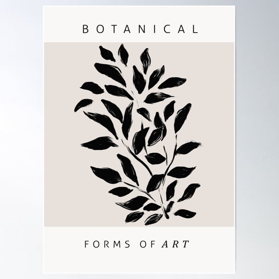 DOPAPRINT Abstract Painting Botanical Form Of Art Poster Wall Art ...