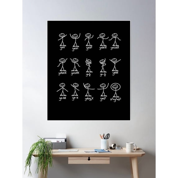 DOPAPRINT Algebra Dance Funny Graph Figures Math Equation Math Gifts ...