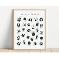 DOPAPRINT Animal Tracks Poster Rainbow Nursery Wall Decor Playroom