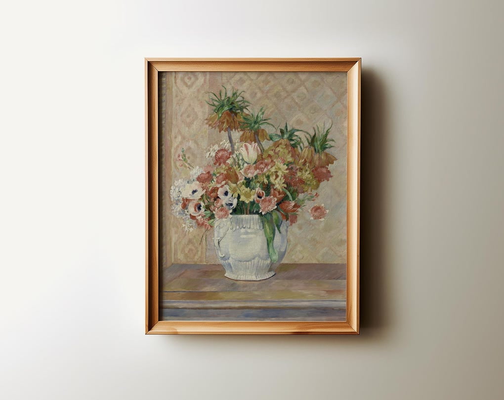 DOPAPRINT Antique Abstract Botanical Wall Art Abstract Floral Bouquet DOPAPRINT Antique Abstract Botanical Wall Art Abstract Floral Bouquet