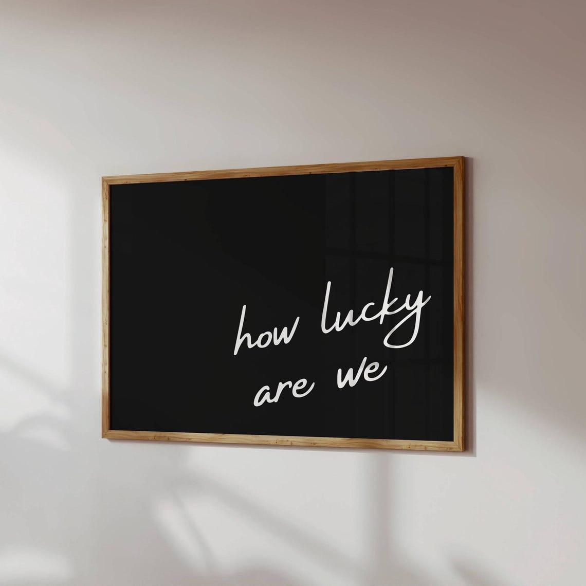 DOPAPRINT Black How Lucky Are We, Horizontal Poster, Trendy Cowgirl ...