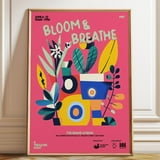 DOPAPRINT Botanical Abstract Wall Art Midcentury Modern Bloom And