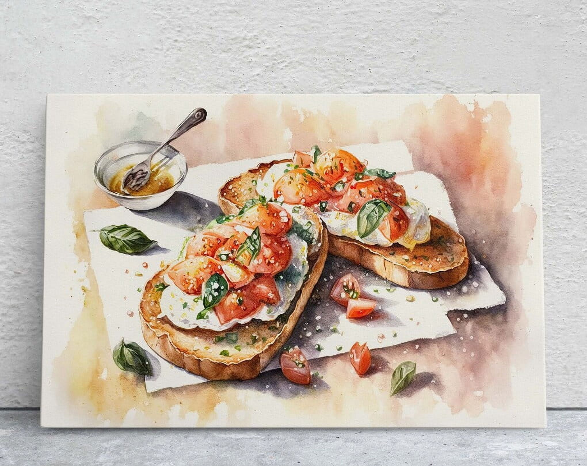 DOPAPRINT Bruschetta Bread, Tapas, Appetizers, Kitchen Art, Dining Room ...