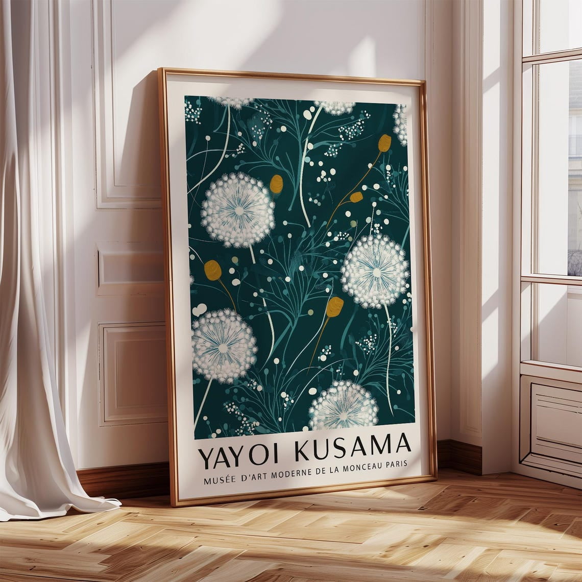 DOPAPRINT Dandelions Yayoi Kusama Poster Print Elegant Wall Art For
