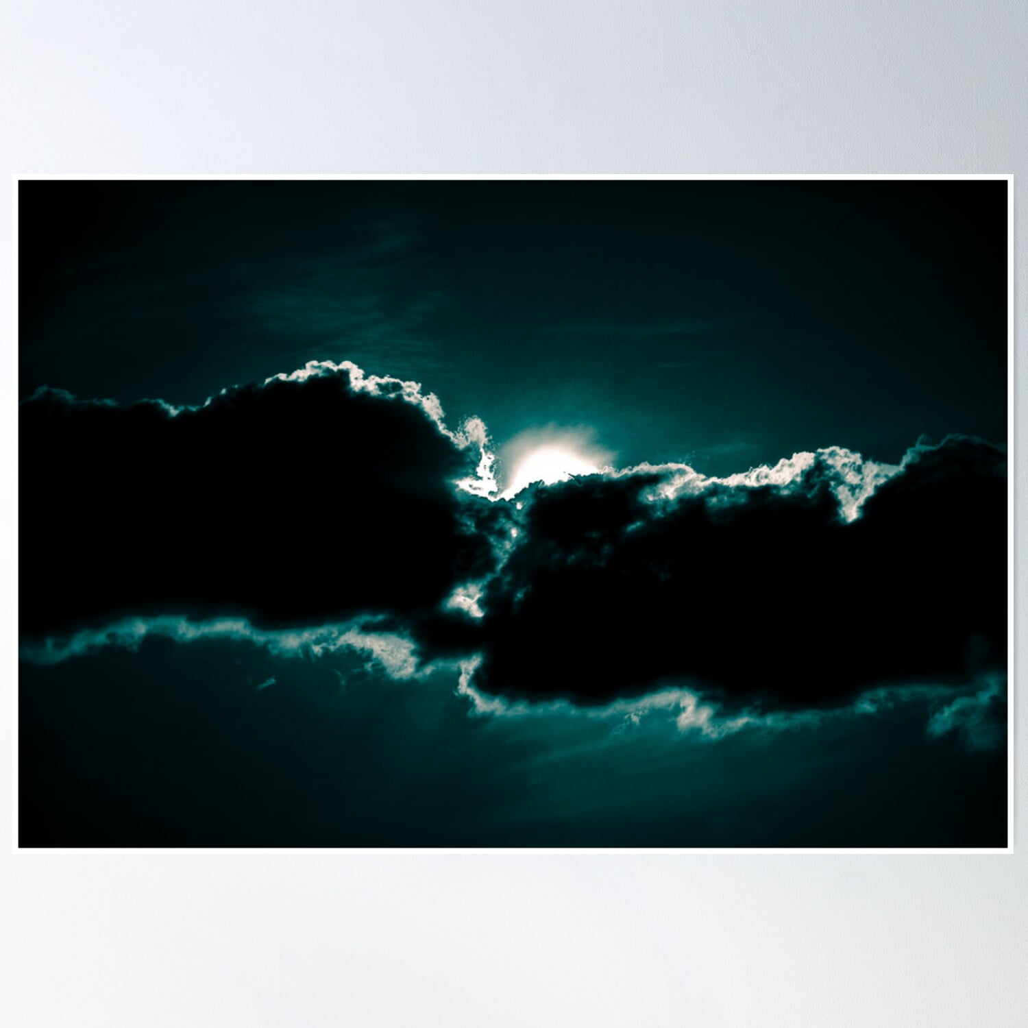 DOPAPRINT Dark Blue Sky Poster Wall Art, Modern Wall Decor NO FRAMED