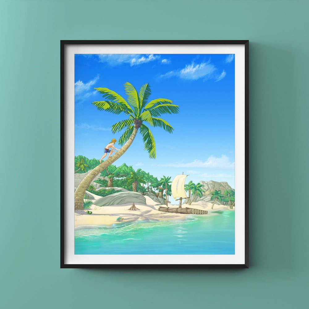 DOPAPRINT Eventide Island Artwork Print, The Legend Of Zelda, Breath Of ...