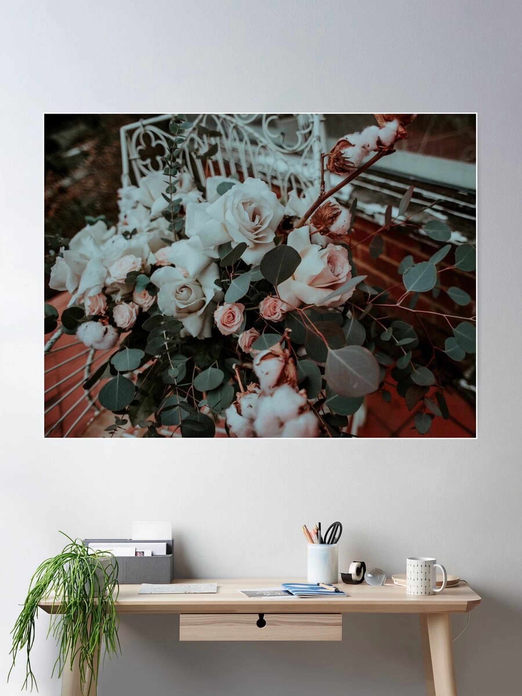 DOPAPRINT Flower Poetry Poster Wall Art, Modern Wall Decor NO FRAMED ...