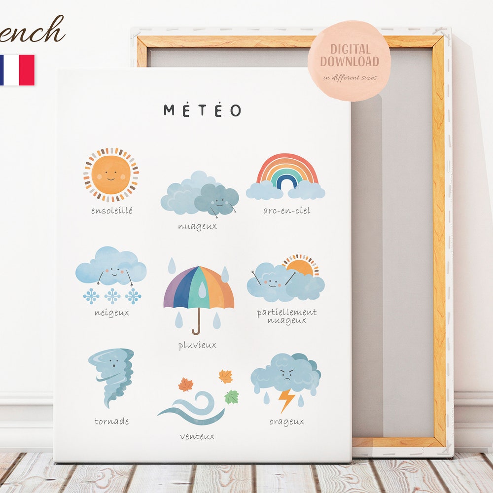 DOPAPRINT French Educational Poster, French Classroom Printables ...