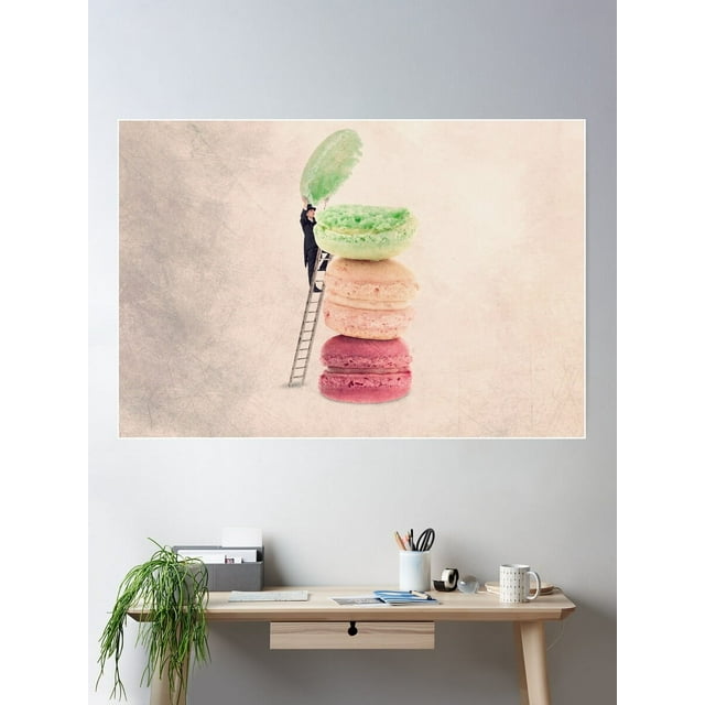 DOPAPRINT French Macaroons Print Poster Wall Art, Modern Wall Decor For