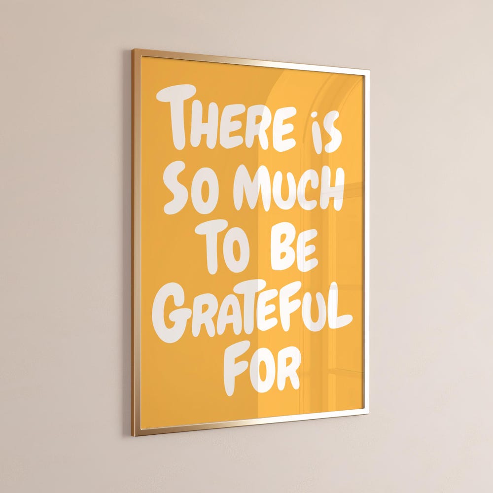 DOPAPRINT Gratitude Wall Art Print Uplifting Quote Print Inspirational ...