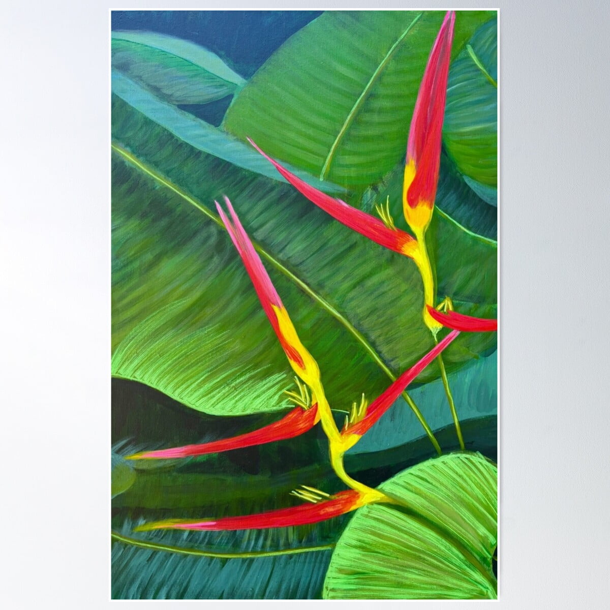 DOPAPRINT Helionica Tropical Flower Poster Wall Art Modern Wall Decor DOPAPRINT Helionica Tropical Flower Poster Wall Art Modern Wall Decor