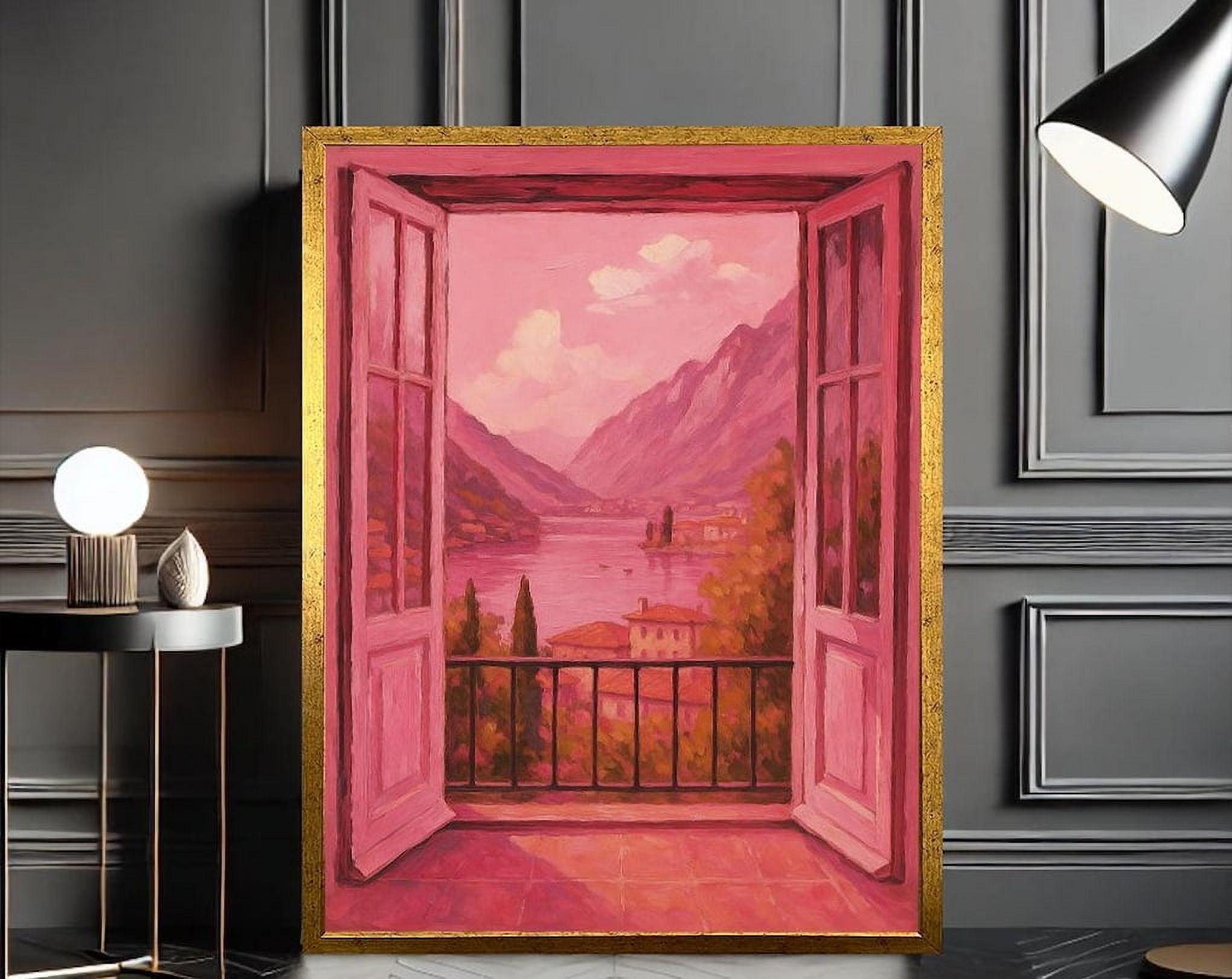 DOPAPRINT Henri Matisse Pink Window View , Fauvism Style Art Print