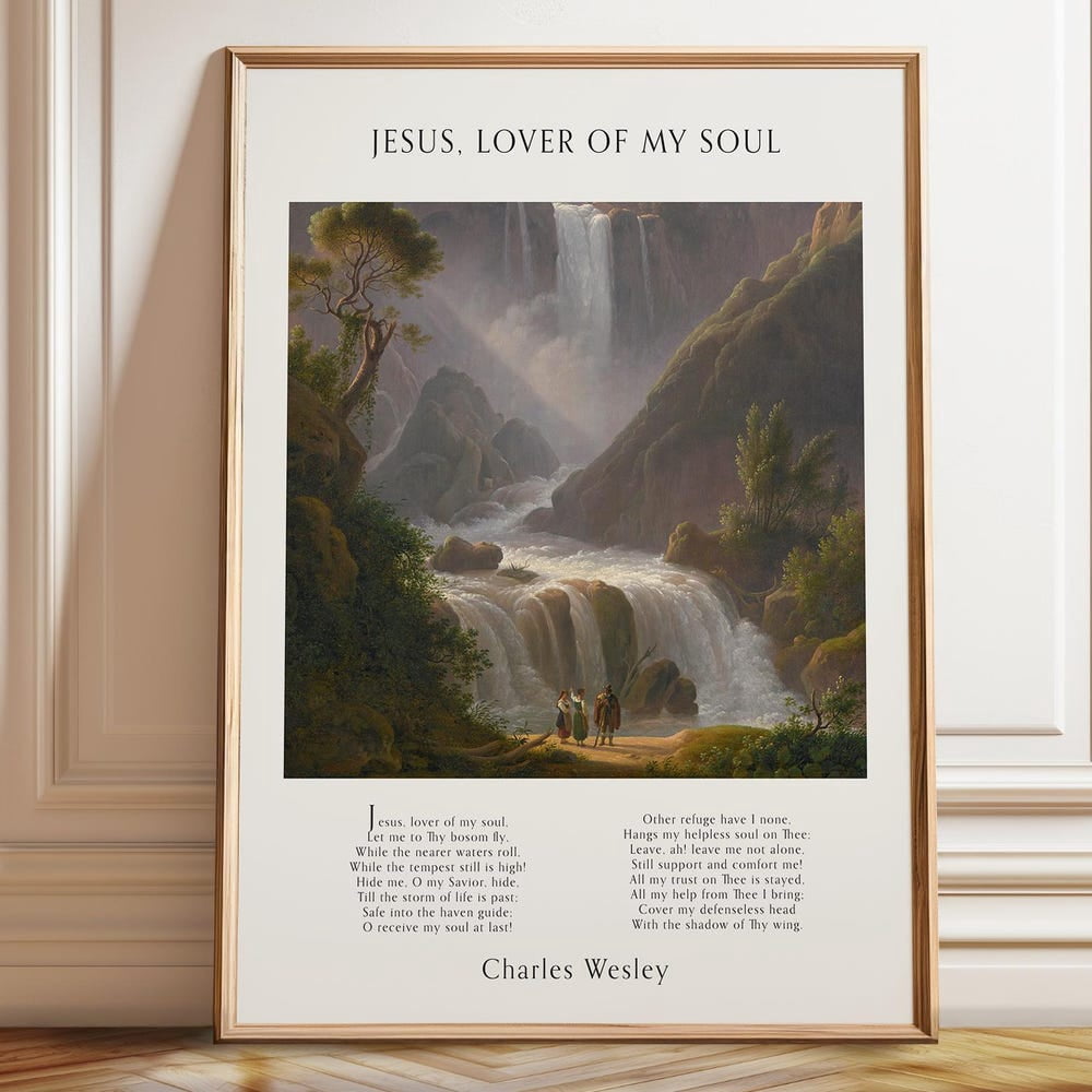 DOPAPRINT Jesus, Lover Of My Soul Musical Sheet - Charles Wesley Hymn ...