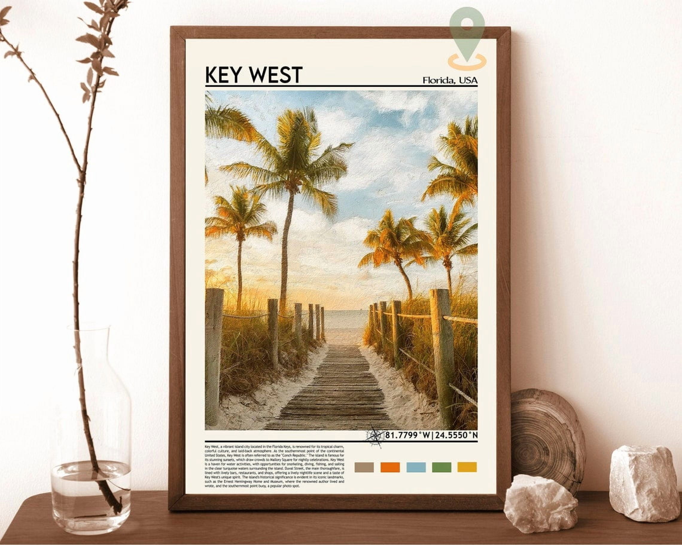 DOPAPRINT Key West Print, Key West Wall Art, Key West Poster, Key West ...