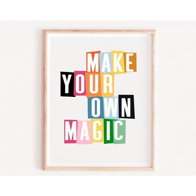 DOPAPRINT Kids Art, Make Your Own Magic, Book Quote, Quote Playroom ...