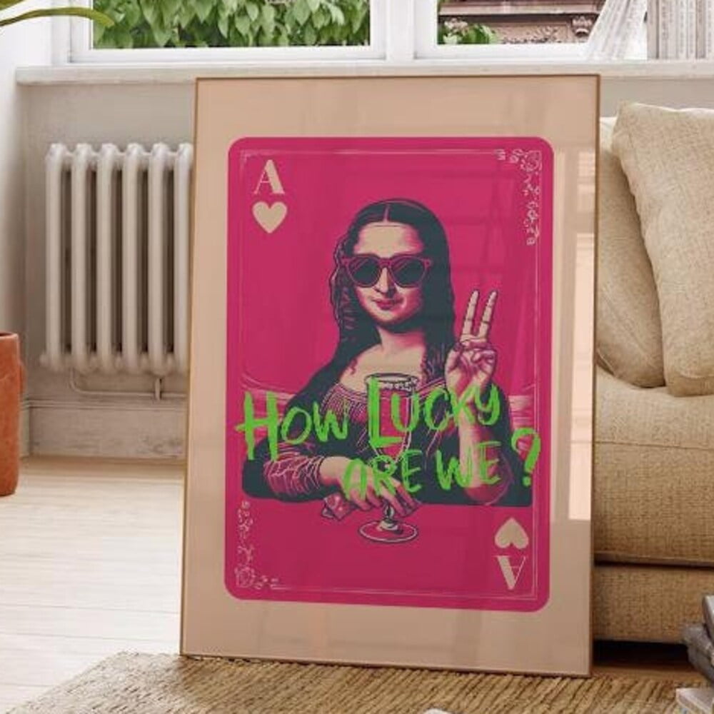 DOPAPRINT How Lucky Are We Trendy Ace Of Hearts Printable Wall Art ...
