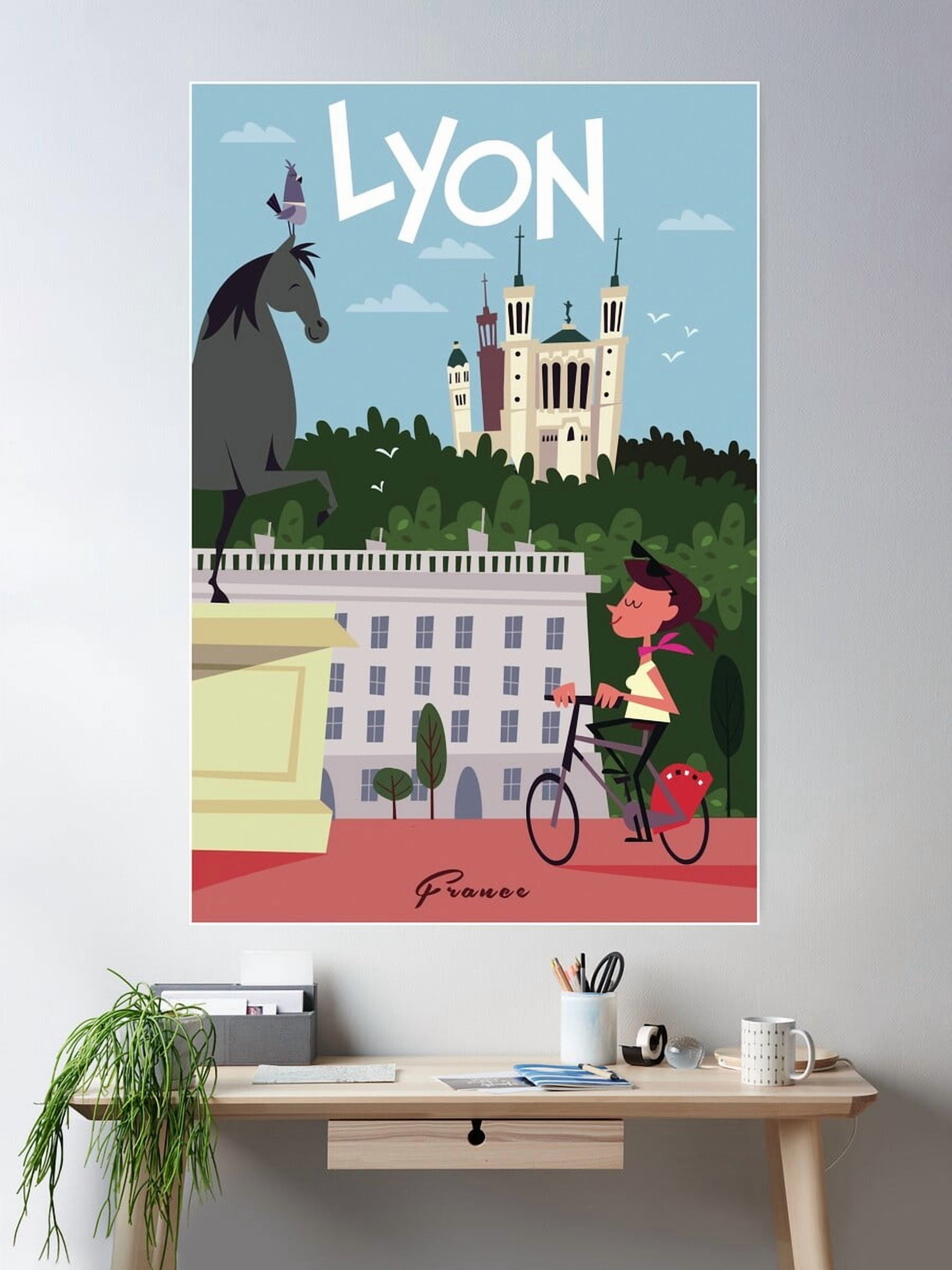 DOPAPRINT Lyon Poster Wall Art Modern Wall Decor For Living Room DOPAPRINT Lyon Poster Wall Art Modern Wall Decor For Living Room