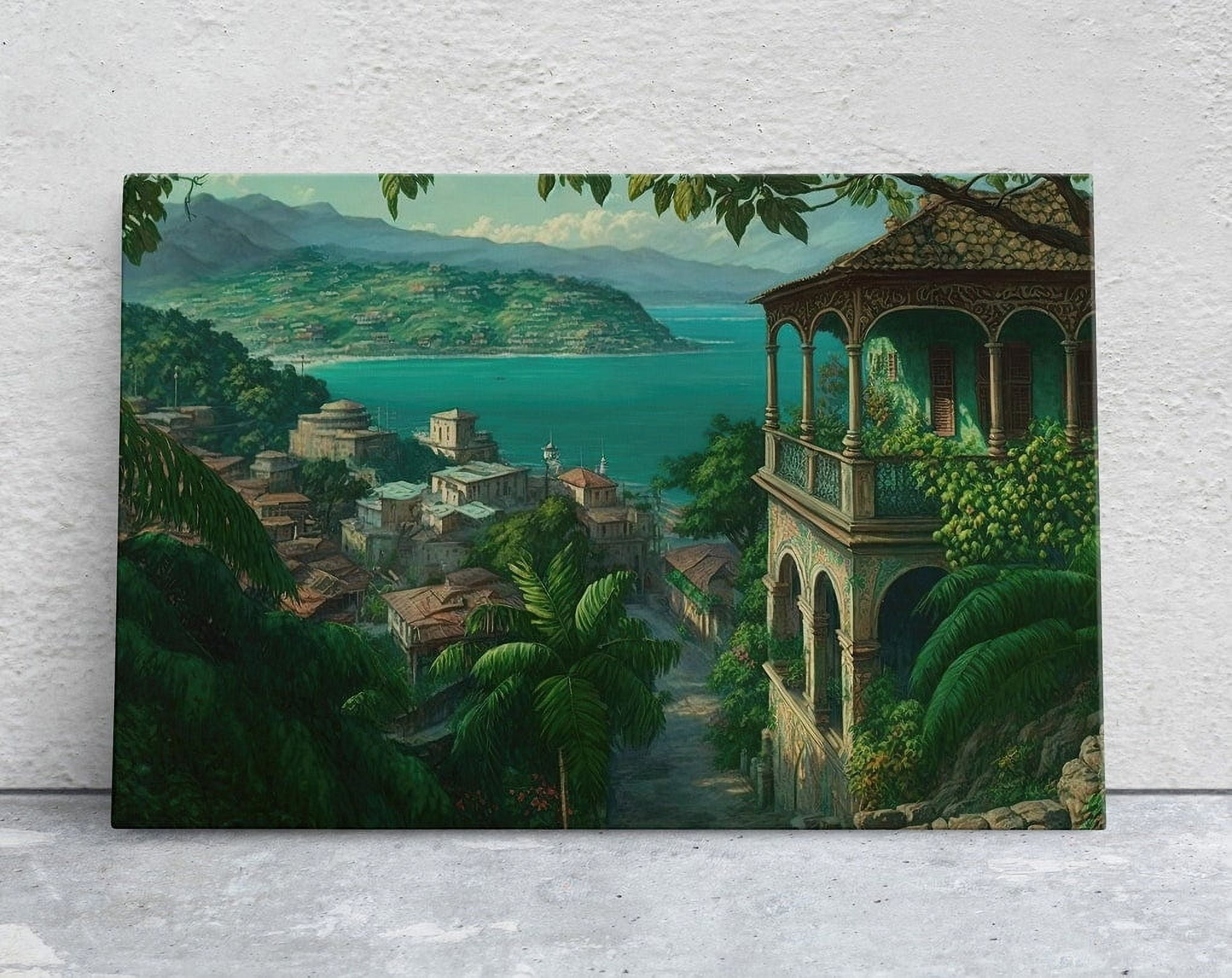 DOPAPRINT Montego Bay Jamaica Art Large Print, Oil Painting, Landscape