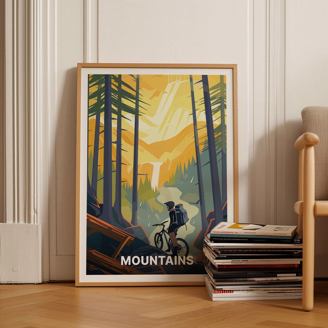 Picture Idea: Dopaprint Mountain Biking Adventure Travel Poster Cycling Enthusiast