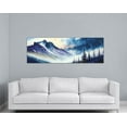 DOPAPRINT Mountain Side Landscape Watercolor Stretched NO FRAMED
