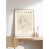 DOPAPRINT Picasso Beige Cat Poster, Cat Poster, Cat Print, Vintage