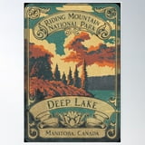 DOPAPRINT Riding Mountain National Park Canada Vintage Poster Wall Art