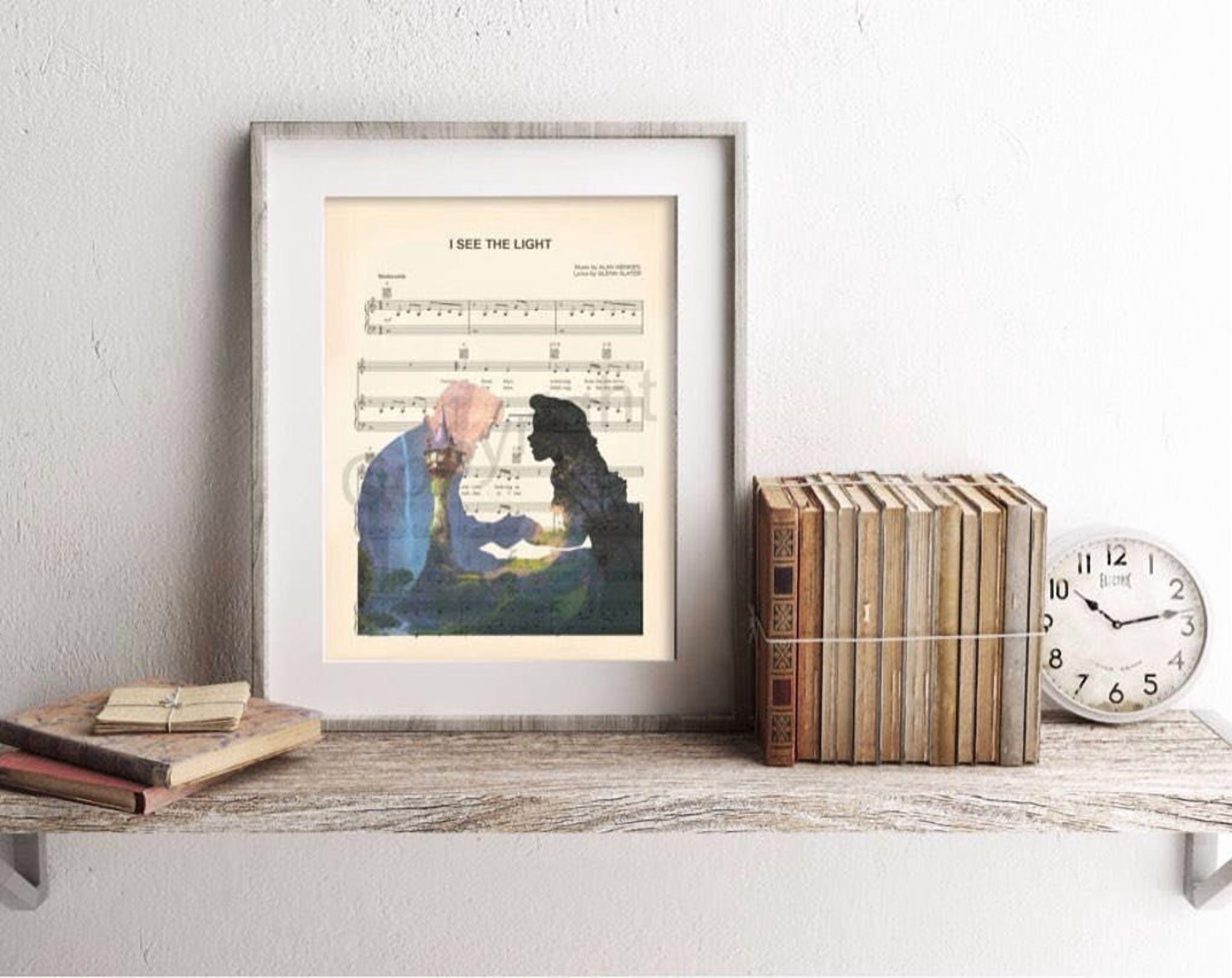 DOPAPRINT Tangled Silhouette Sheet Music Art Print NO FRAMED POSTER DOPAPRINT Tangled Silhouette Sheet Music Art Print NO FRAMED POSTER