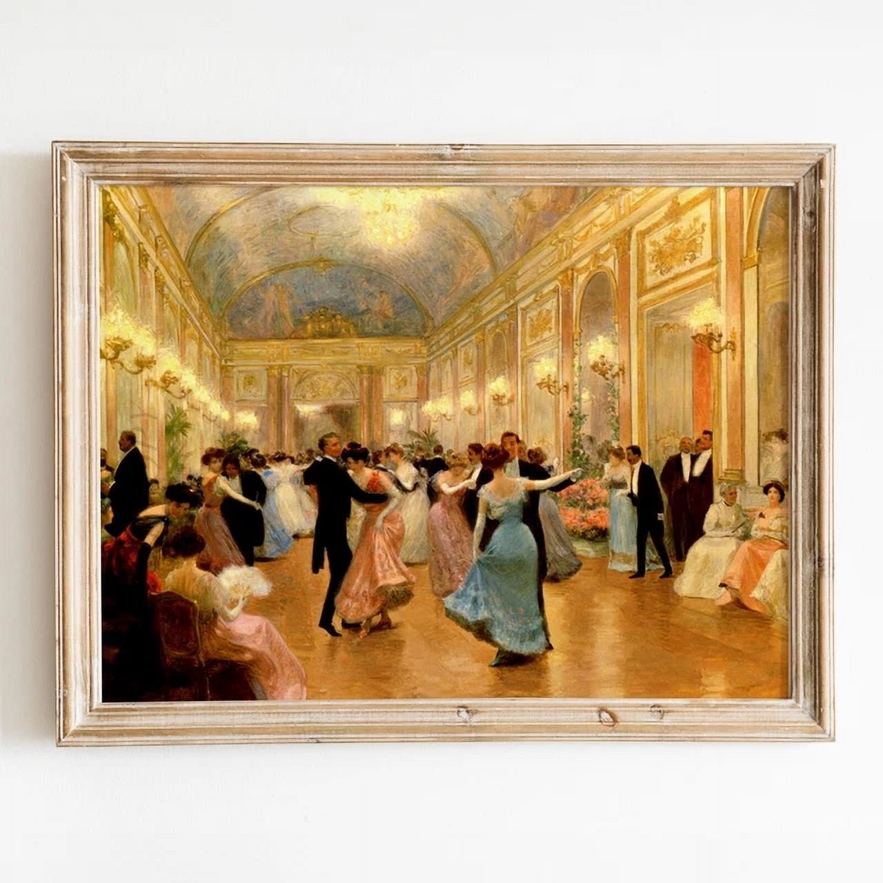 DOPAPRINT The Ball One Elegant Evening 1890 Gilbert France 1800S Wall ...