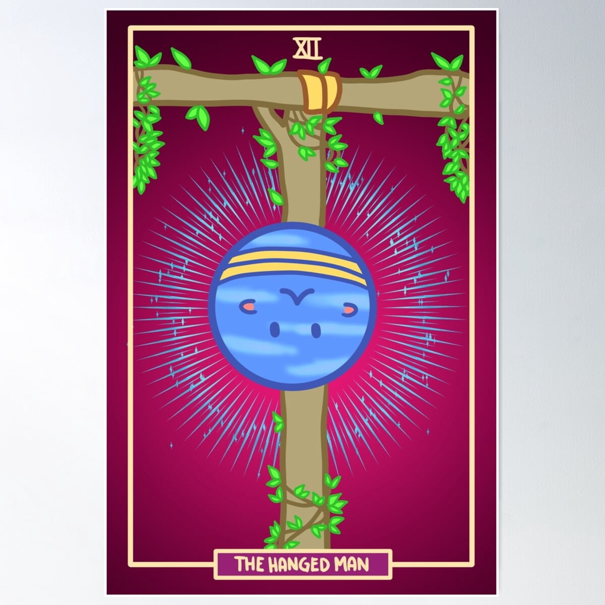 DOPAPRINT The Hanged Man Neptune Poster Wall Art, Modern Wall