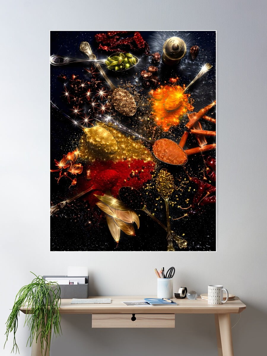 DOPAPRINT The Magic Ingredients Poster Wall Art, Modern Wall Decor For