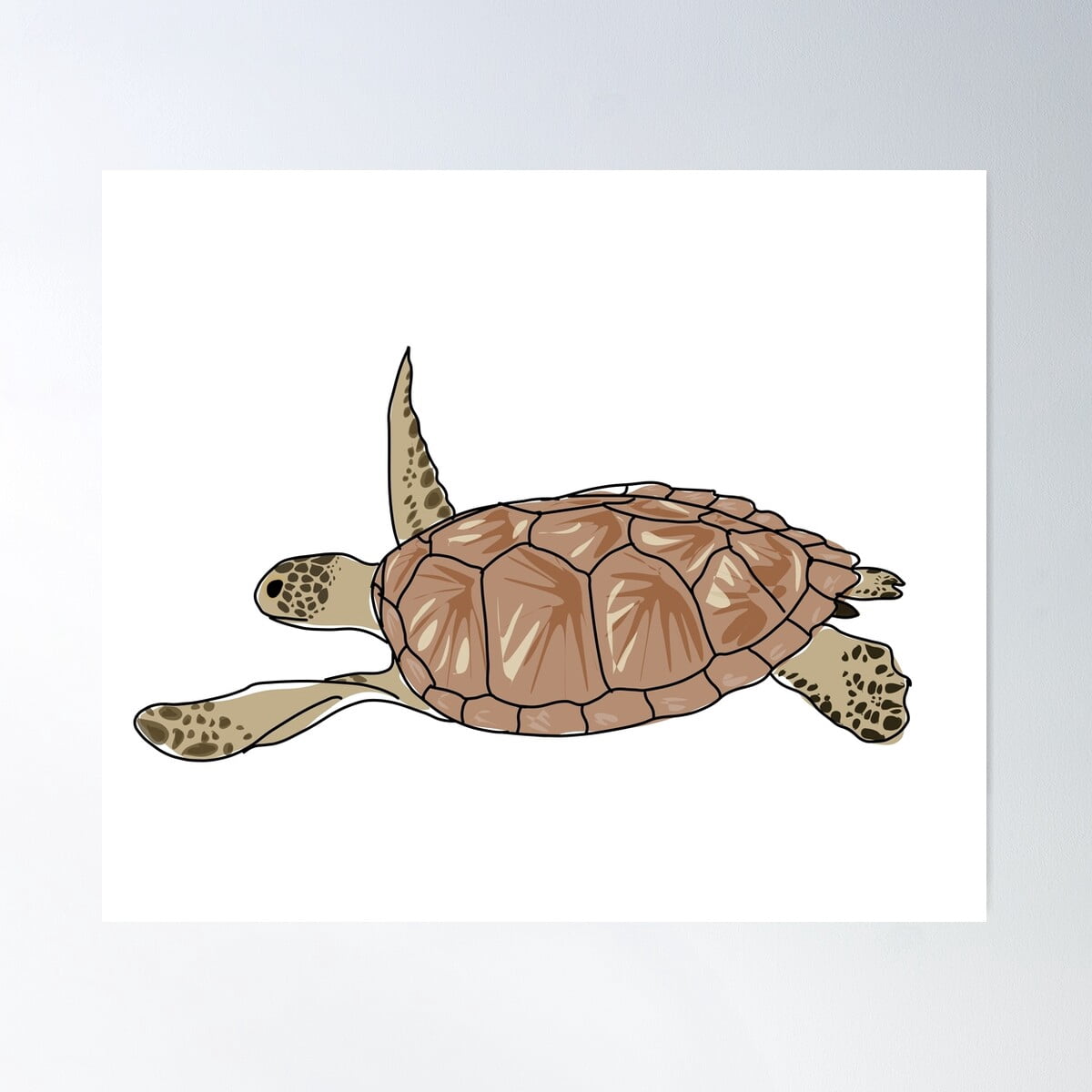 DOPAPRINT The Turtle Poster Wall Art, Bedroom NO FRAMED POSTER, Wall Art - Walmart.com