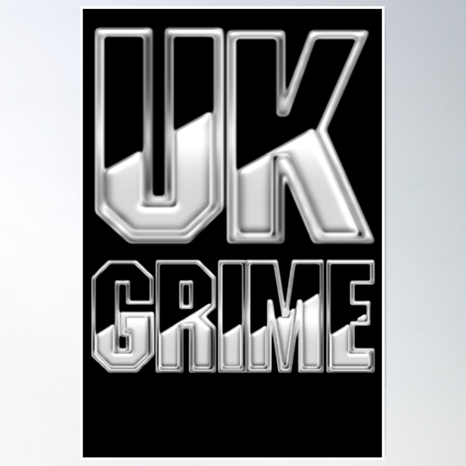 DOPAPRINT Uk Grime Time Poster Wall Art NO FRAMED POSTER, Wall Art Home