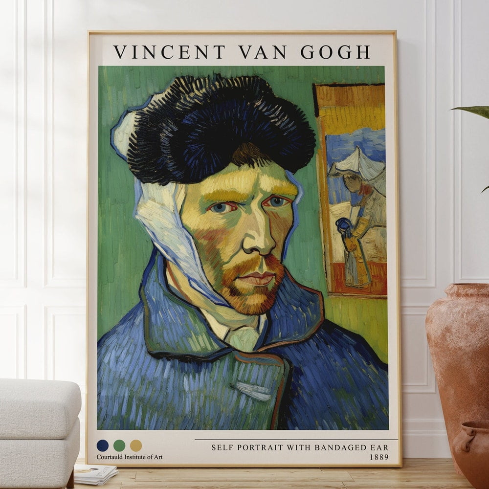 DOPAPRINT Vincent Van Gogh Poster - Self Portrait - Quality - Vincent