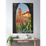 DOPAPRINT Vintage 1920S Palermo Sicily Italian Travel Ad Poster Wall
