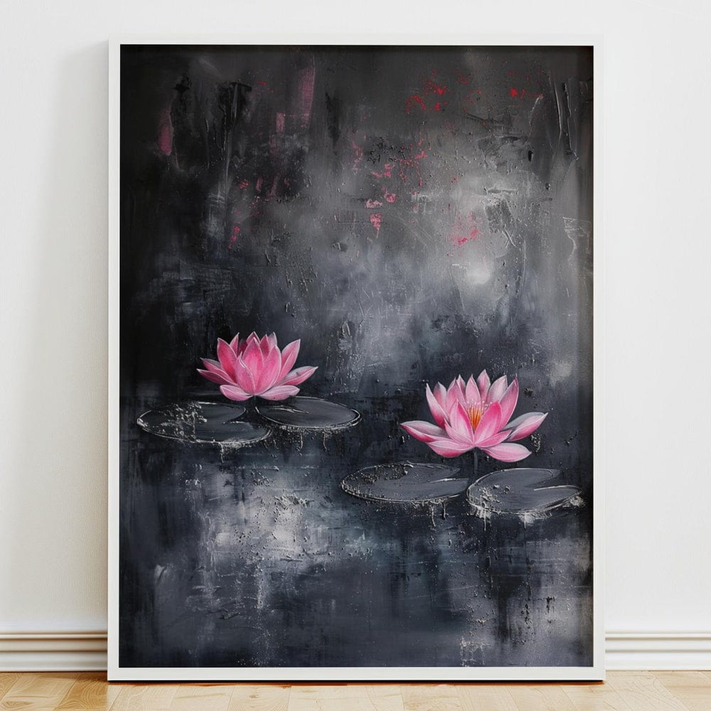 DOPAPRINT Water Lily Wall Art Trendy Printable Wall Art Lotus Print ...