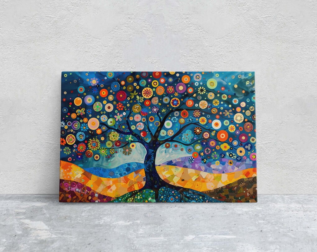 Curated visual reference: Gallery Detail: Dopaprint Whimsical Abstract Tree Modern Colorful Symbolism Art