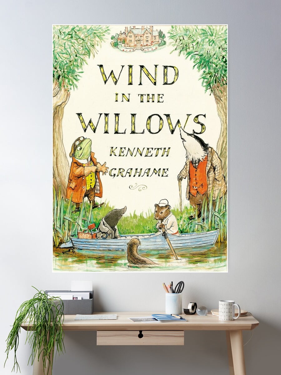 DOPAPRINT Wind In The Willows Book Cover Poster Wall Art, Modern Wall ...