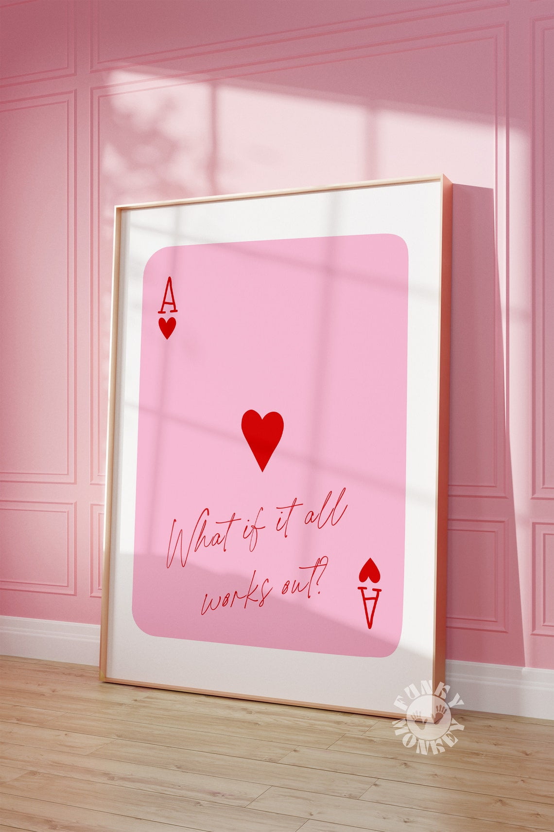 DOPAPRINT What If It All Works - DOPAPRINT Works Print Trendy Wall Art Retro Playing Card Preppy Poster Ace Hearts Digital Prints Dorm Room Decor FRAMED POSTER Wall Art C3b0b376 D53e 4c3b 9ee5 F2f90f1ce8f0.04111b68acd754ca641ae86ad621f658 