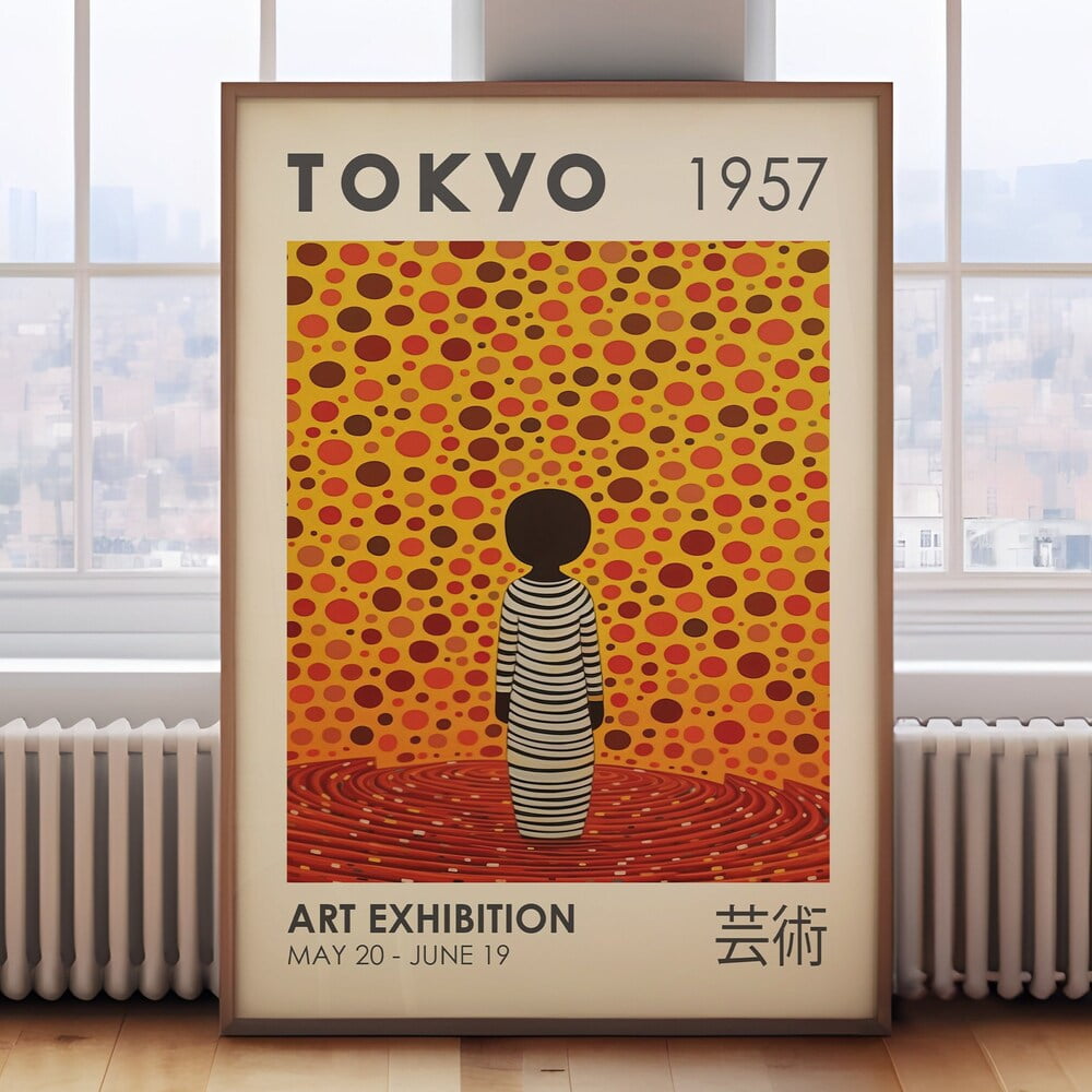 DOPAPRINT Yayoi Kusama print, Japanese wall art, Japanese decor