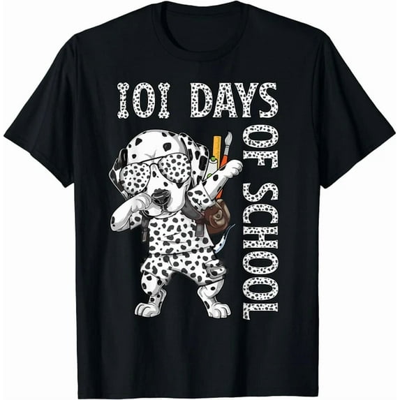 DOPASHIRT 101 Days School Dabbing Dalmatian Dog Teachers T-Shirt Unisex S-5XL Hot Trending Shirt, Vintage Birthday Gift