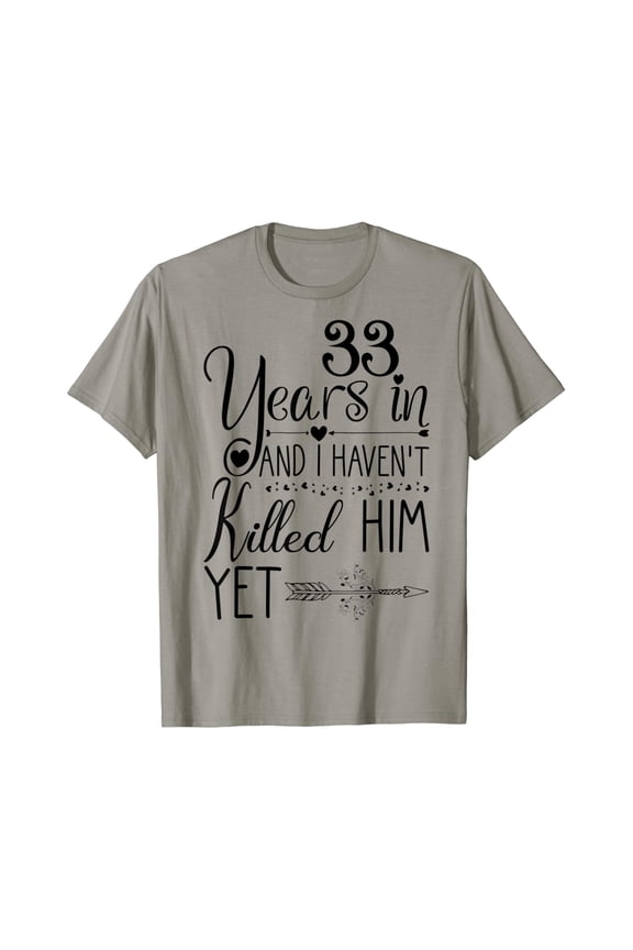 33Rd Wedding Anniversary Gift Her 33 Years Of Marriage T-Shirt Unisex S-5XL Hot Trending Shirt, Vintage Birthday Gift