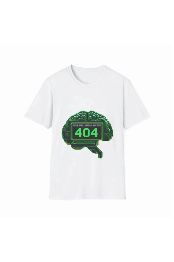 404 Error Brain Funny Geek Tech Casual Gift T-Shirt Unisex S-5XL Hot Trending Shirt, Vintage Birthday Gift